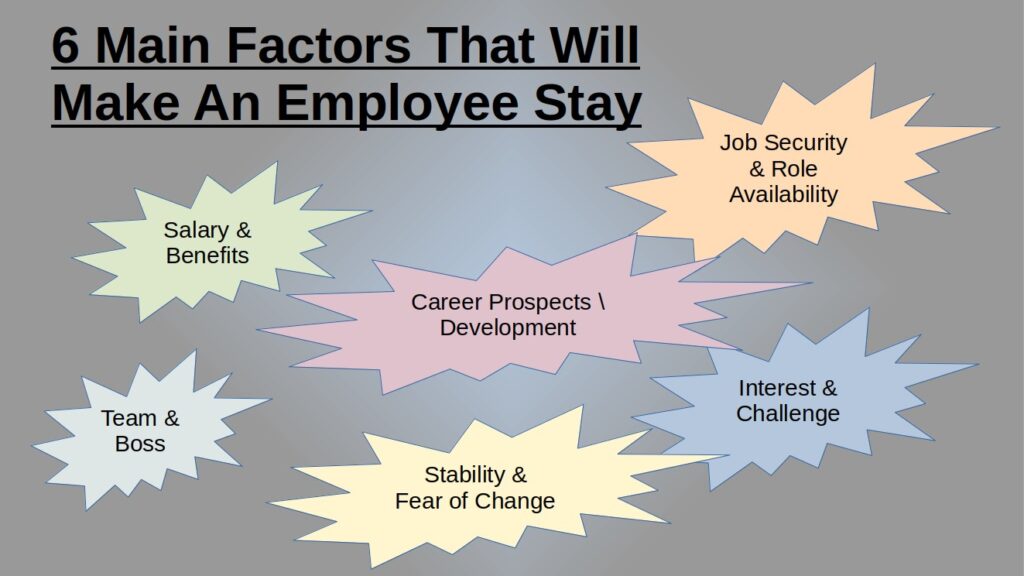 Retention - 6 main factor that will make an employee stay