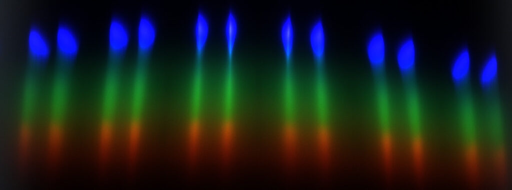 Flash light diffraction image