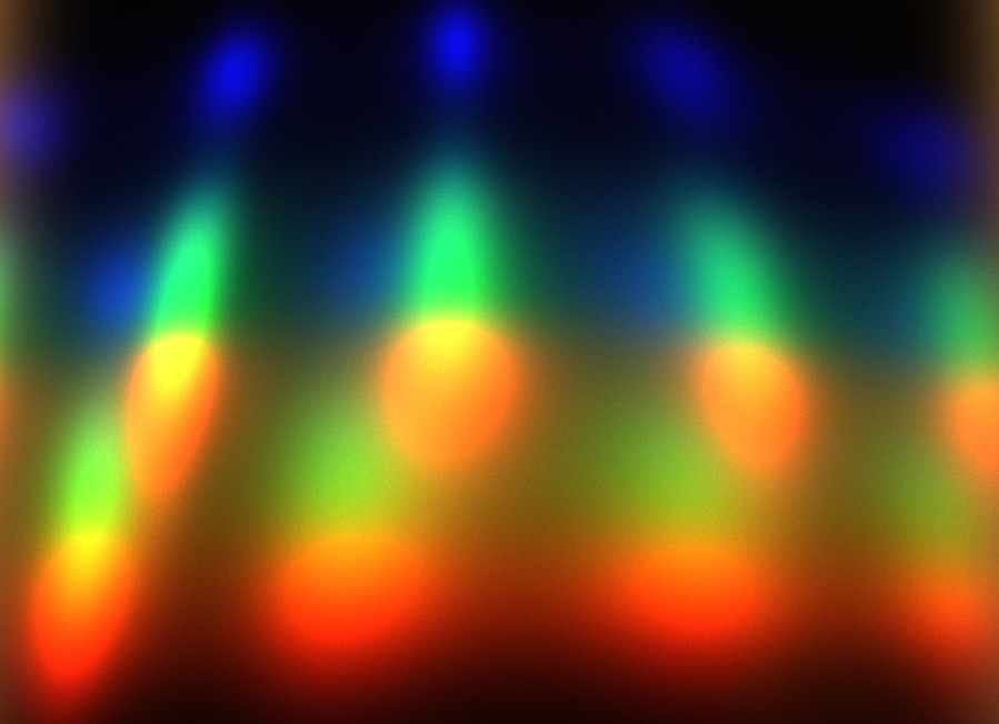 Warm light diffraction image