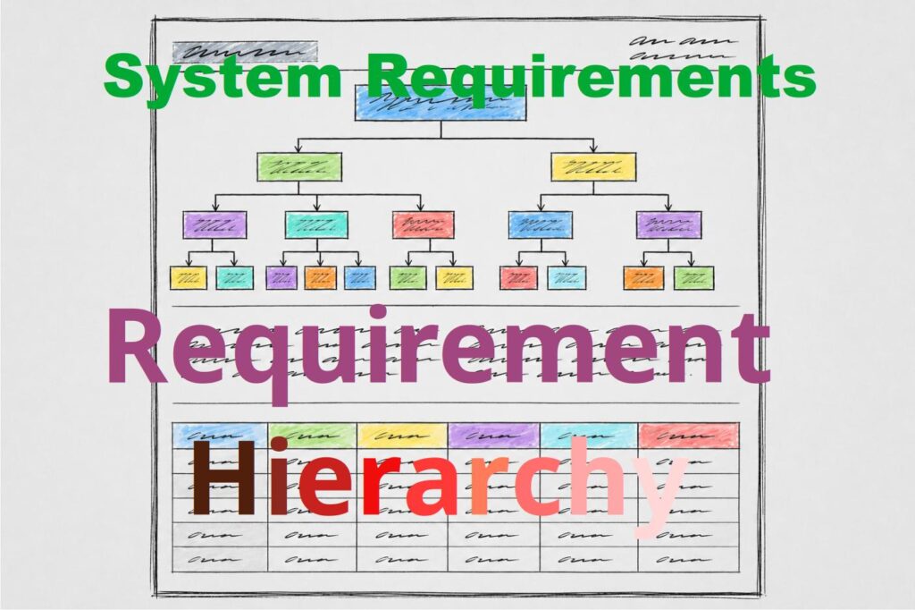System Requirements - Requirement Hierarchy Title image
